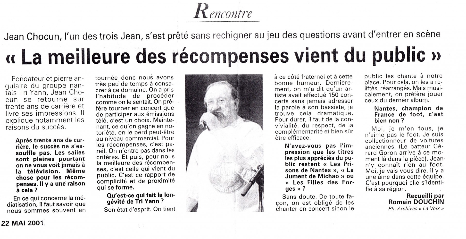 2001 interview Jean